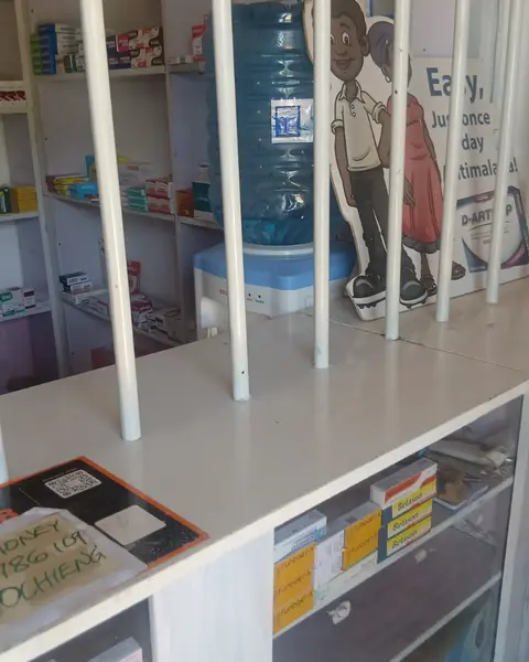 Shelves of everyday medicines and health products at Chetu Chemist